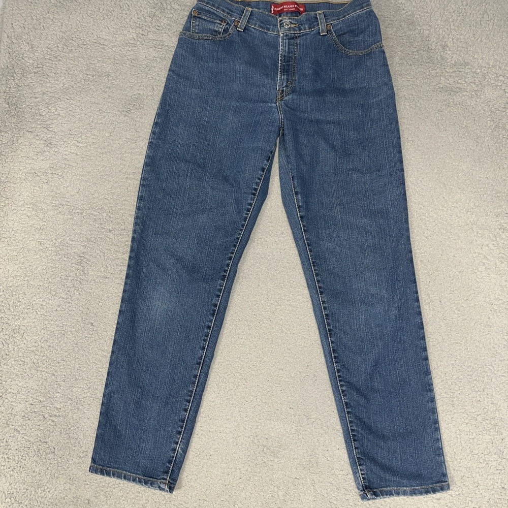 VTG Levi's 550 Jeans Women's Sz 8M (28x30) Blue Denim Batwing Relaxed Stretch